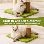 Multi-Level Cat Tree with Plush Bed & Sisal Scratching Posts – Indoor Cat Condo (Green)