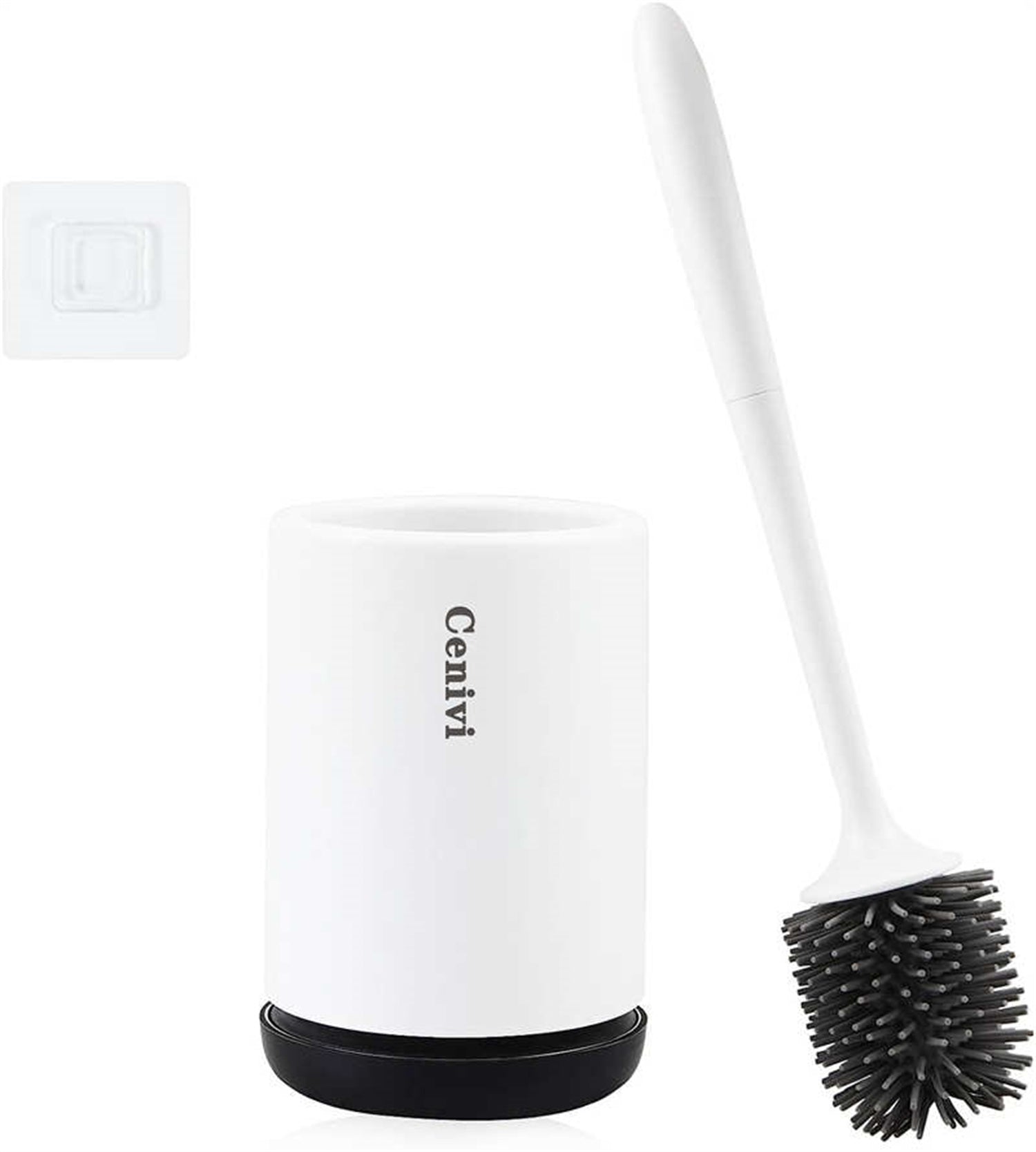 Toilet Cleaning Brush with Holder – Modern Bathroom Toilet Bowl Brush Set, Hygienic & Space-Saving