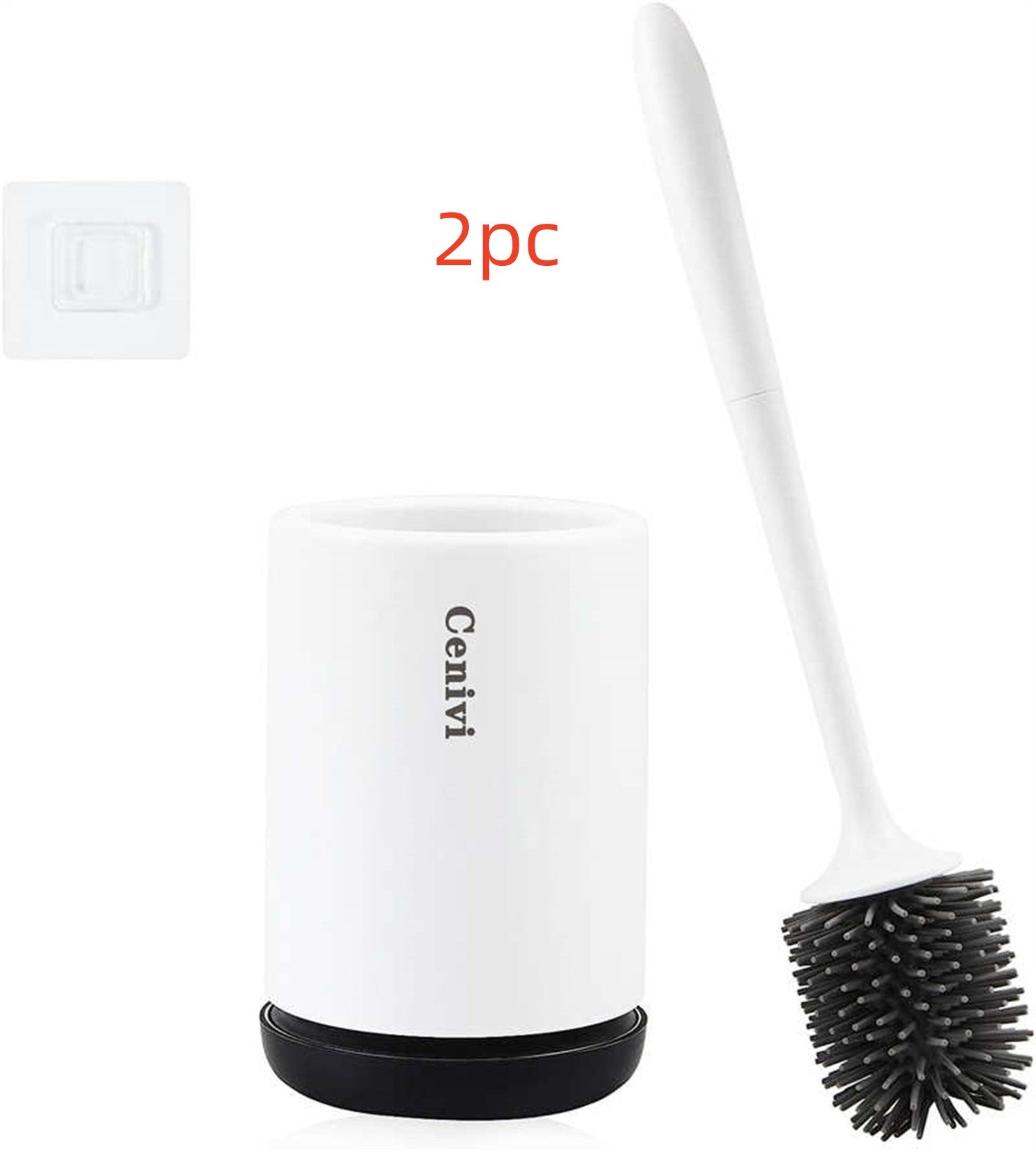 Toilet Cleaning Brush with Holder – Modern Bathroom Toilet Bowl Brush Set, Hygienic & Space-Saving