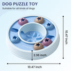 Interactive Dog Puzzle Toy – Treat Dispensing Brain Game for Smart Dogs (Levels 1–3)