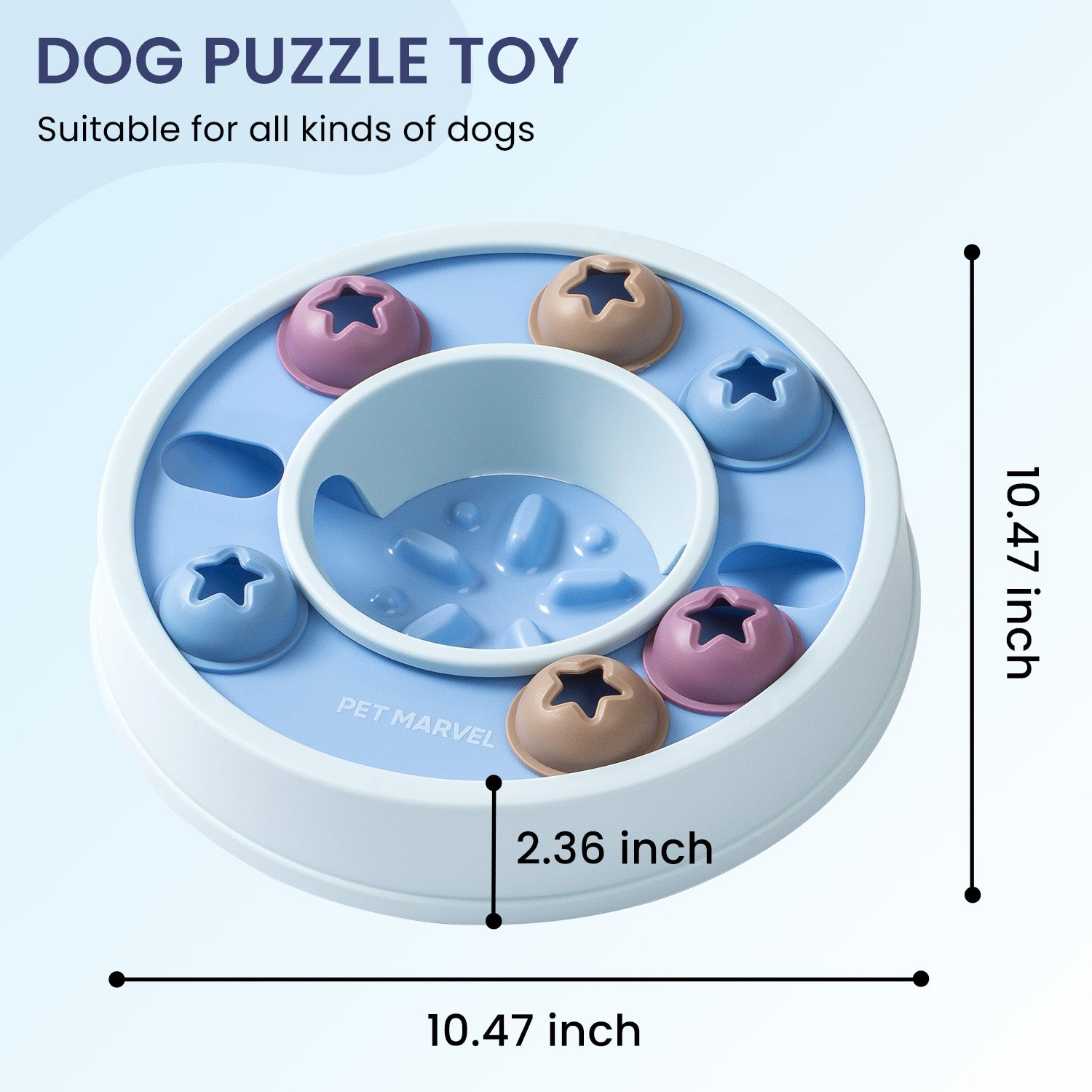 Interactive Dog Puzzle Toy – Treat Dispensing Brain Game for Smart Dogs (Levels 1–3)