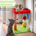 Cat Tree with Built-In Bed – Multi-Level Cat Condo with Sisal Scratching Posts