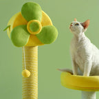 Modern Multi-Level Cat Tree & Climbing Tower with Scratching Posts, Hammock & Perches