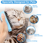 Steam Cat Brush for Shedding – Gentle Mist Deshedding & Massage Brush for Cats & Dogs