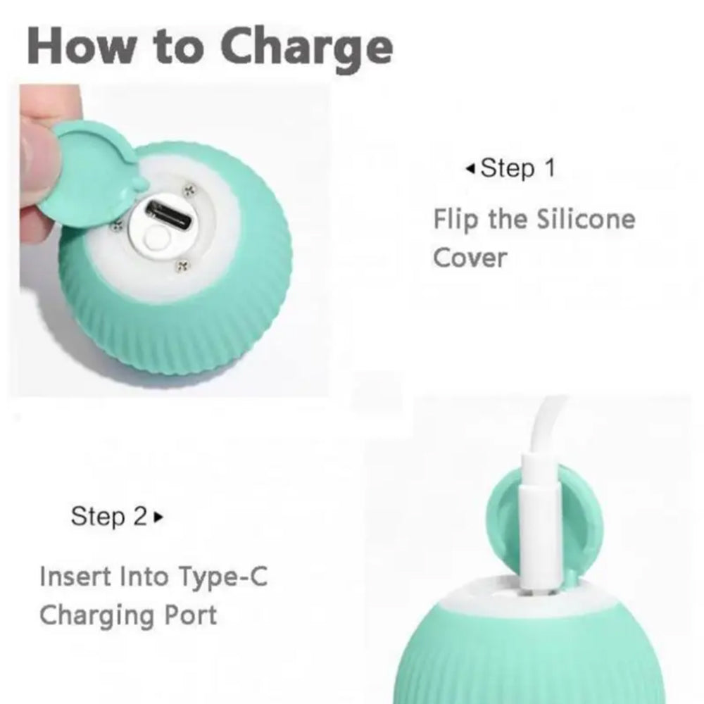 Interactive Rolling Cat Ball Toy – Smart Motion Chase Toy for Indoor Cats & Kittens