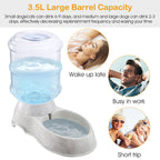 3.5L Automatic Pet Water Dispenser – Gravity-Fed Water Feeder for Dogs & Cats