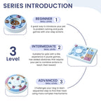 Interactive Dog Puzzle Toy – Treat Dispensing Brain Game for Smart Dogs (Levels 1–3)