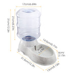 3.5L Automatic Pet Water Dispenser – Gravity-Fed Water Feeder for Dogs & Cats
