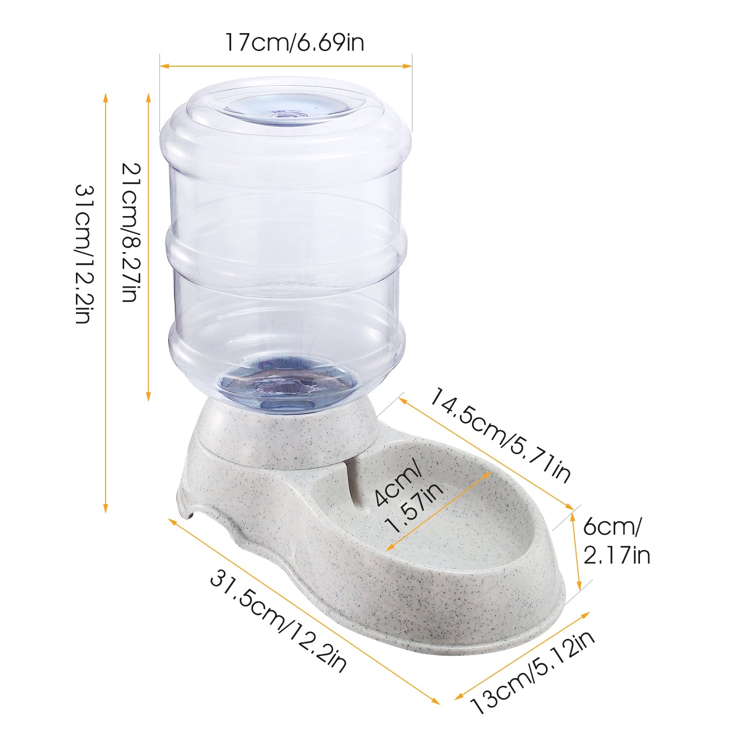 3.5L Automatic Pet Water Dispenser – Gravity-Fed Water Feeder for Dogs & Cats