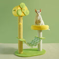 Modern Multi-Level Cat Tree & Climbing Tower with Scratching Posts, Hammock & Perches