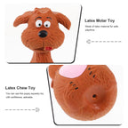 Squeaky Latex Dog Chew Toys (4-Pack) – Interactive Puppy Teething & Dental Toys